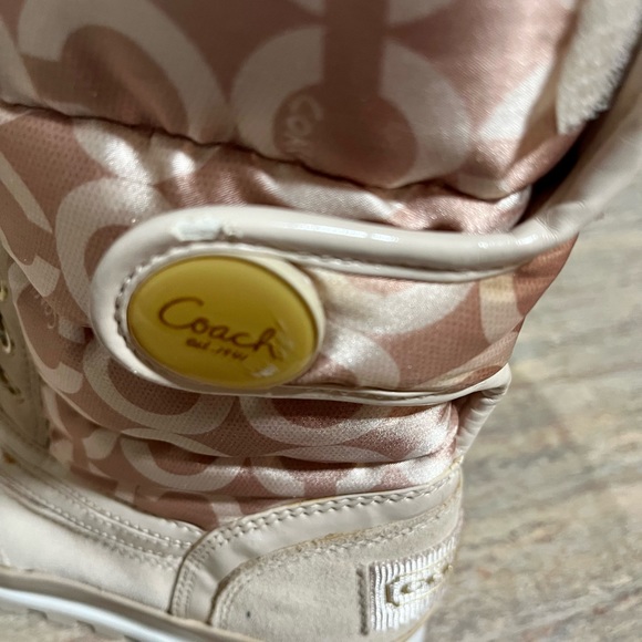 Coach Dorean Monogram C mud-calf quilted boots - Picture 12 of 16